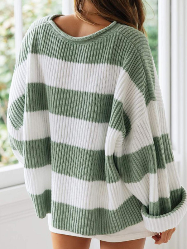 Long Sleeve Striped Sweater