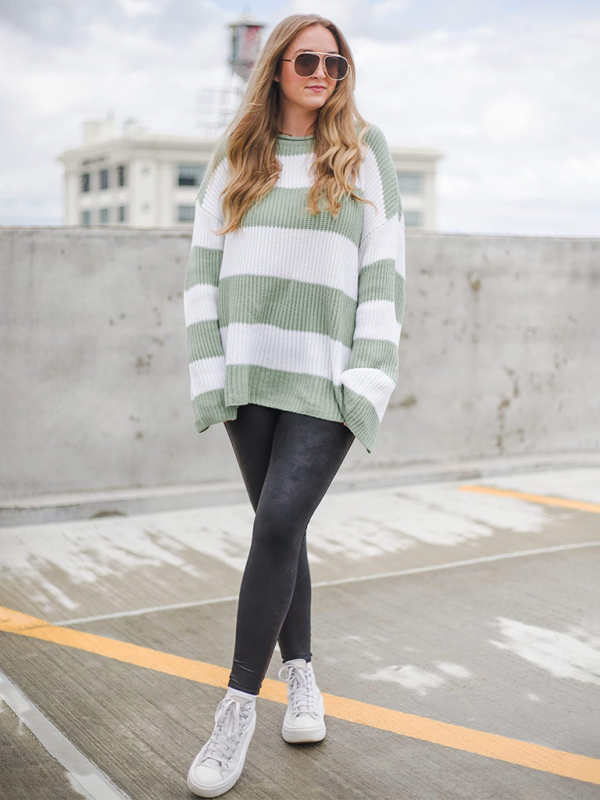 Long Sleeve Striped Sweater