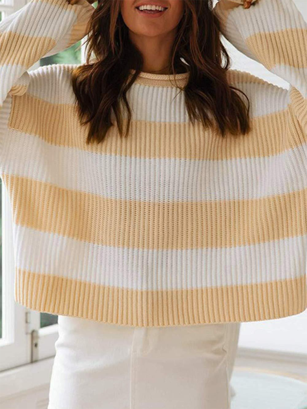 Long Sleeve Striped Sweater