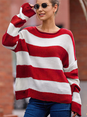 Long Sleeve Striped Sweater