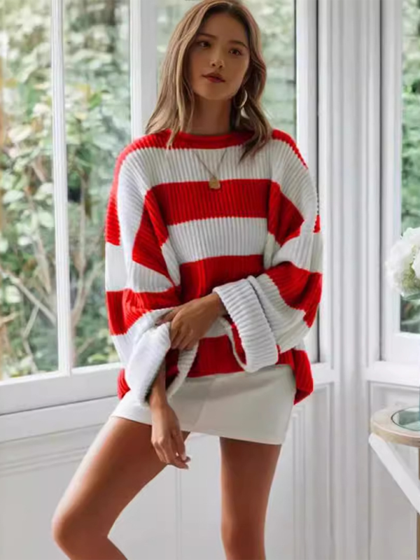 Long Sleeve Striped Sweater