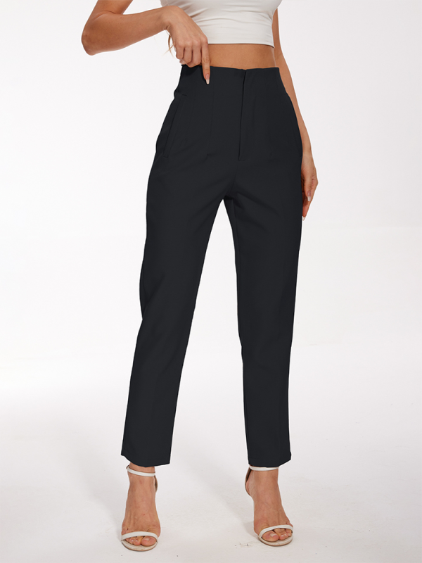 High Waist Slim-Fit Pants