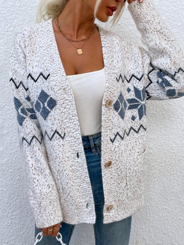 Knit Cardigan Sweater with Pockets