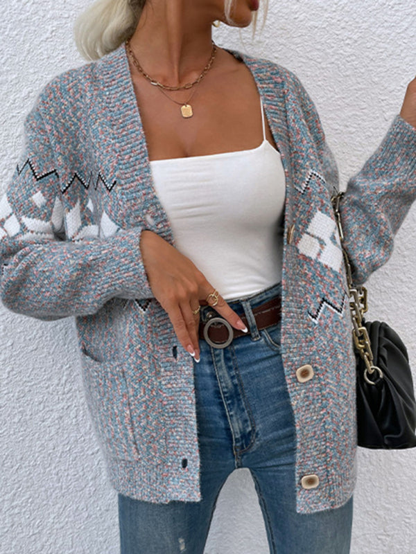 Knit Cardigan Sweater with Pockets