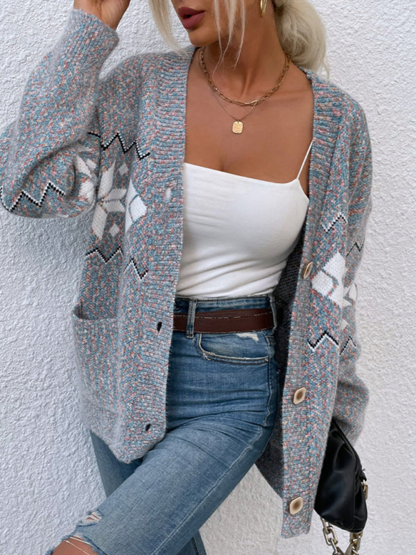 Knit Cardigan Sweater with Pockets