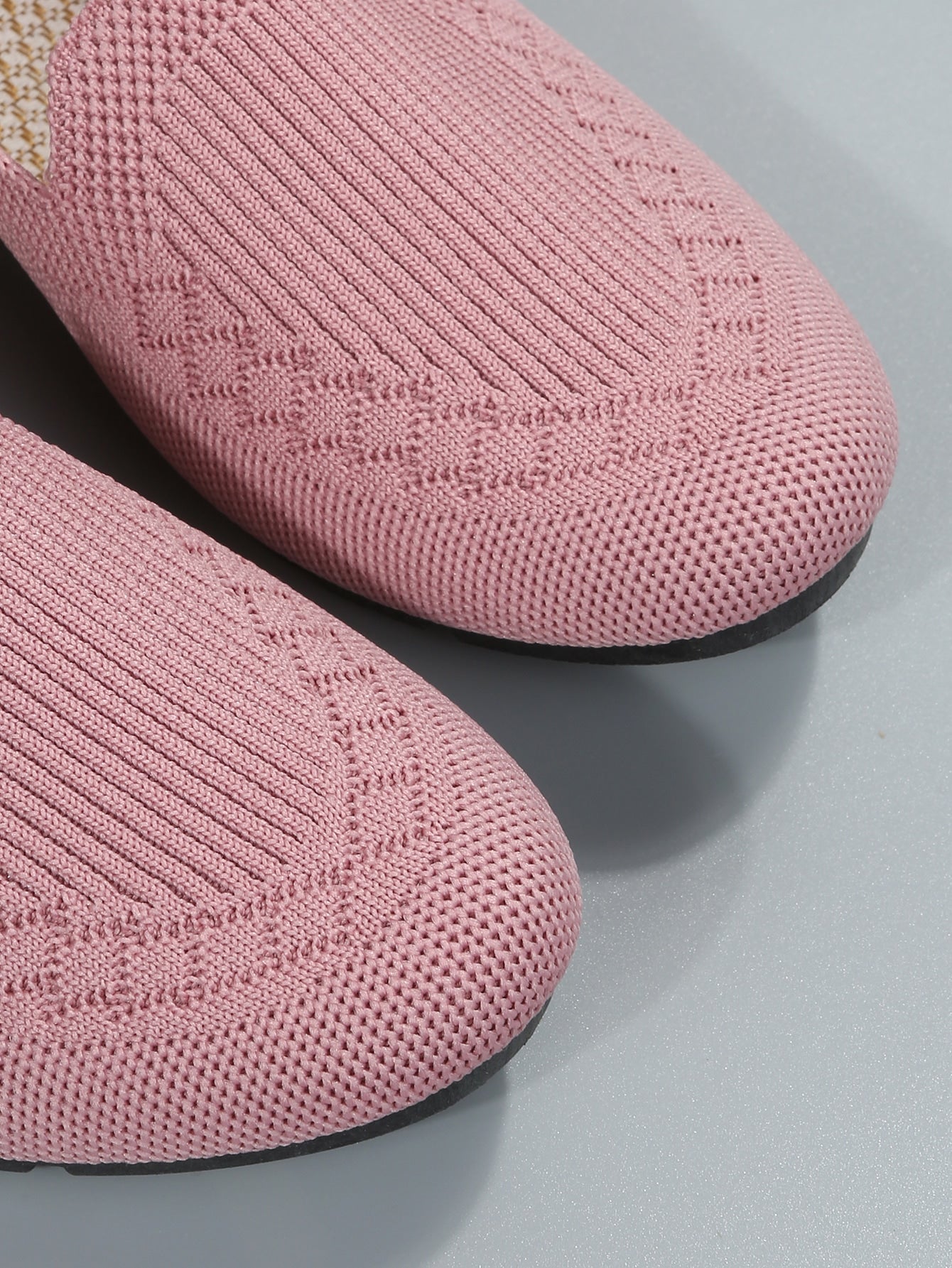 Pink Closed Toe Slip-On Loafers