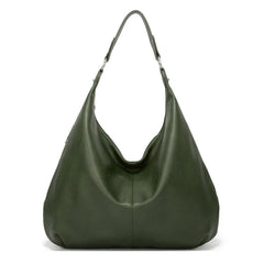 Solid Color Hand Shoulder Bag with Zipper