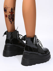 Halloween Bat Wing Platform Martin Boots